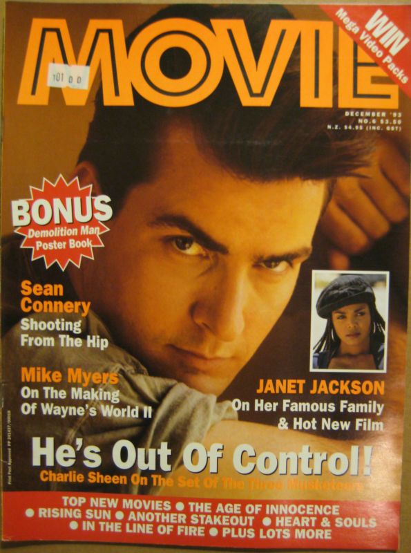 MOVIE (Au) magazine side cover Issue 6 December 1993
