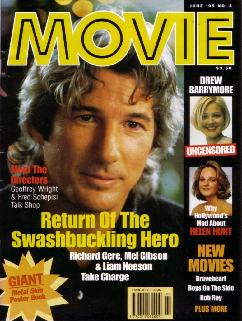 MOVIE (Au) magazine side cover Issue 3 June 1995