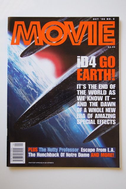 MOVIE (Au) magazine side cover Issue 5 October 1996