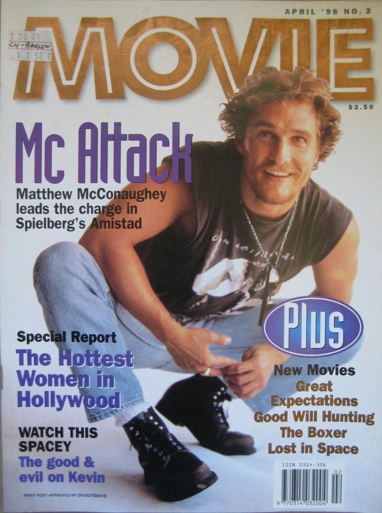 MOVIE (Au) magazine side cover Issue 2 April 1998