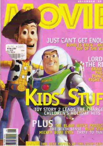 MOVIE (Au) magazine side cover Issue 6 December 1999