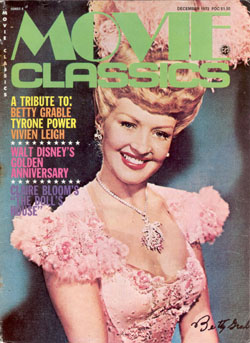 MOVIE CLASSICS magazine side cover Issue 4  Vol 1 # 4 December 1973