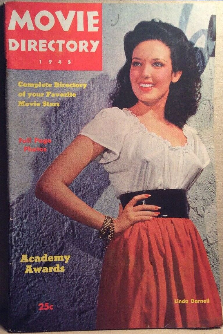 MOVIE DIRECTORY magazine side cover  1945