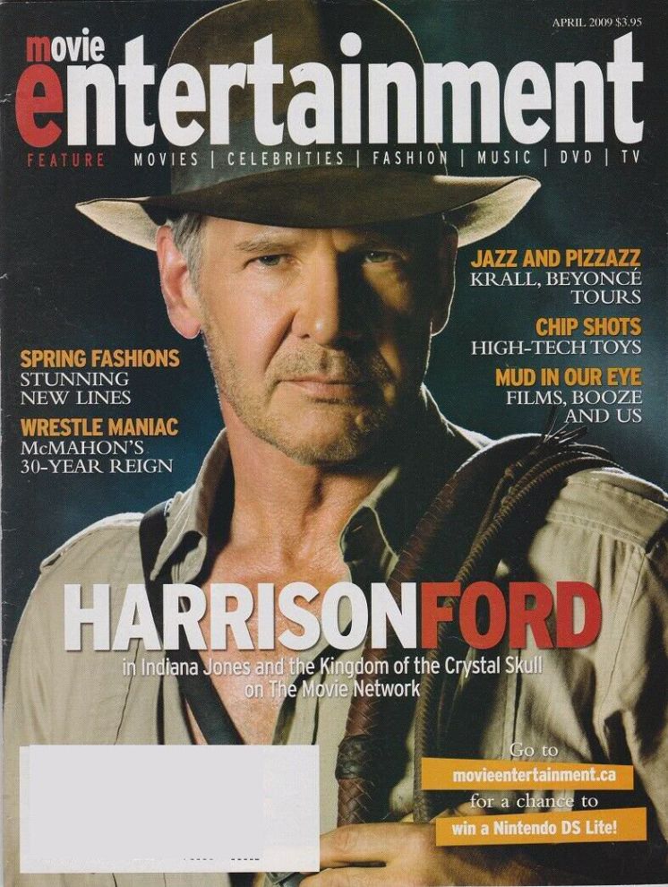 MOVIE ENTERTAINMENT magazine side cover April 2009