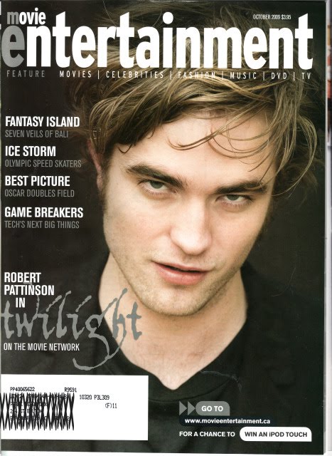MOVIE ENTERTAINMENT magazine side cover October 2009