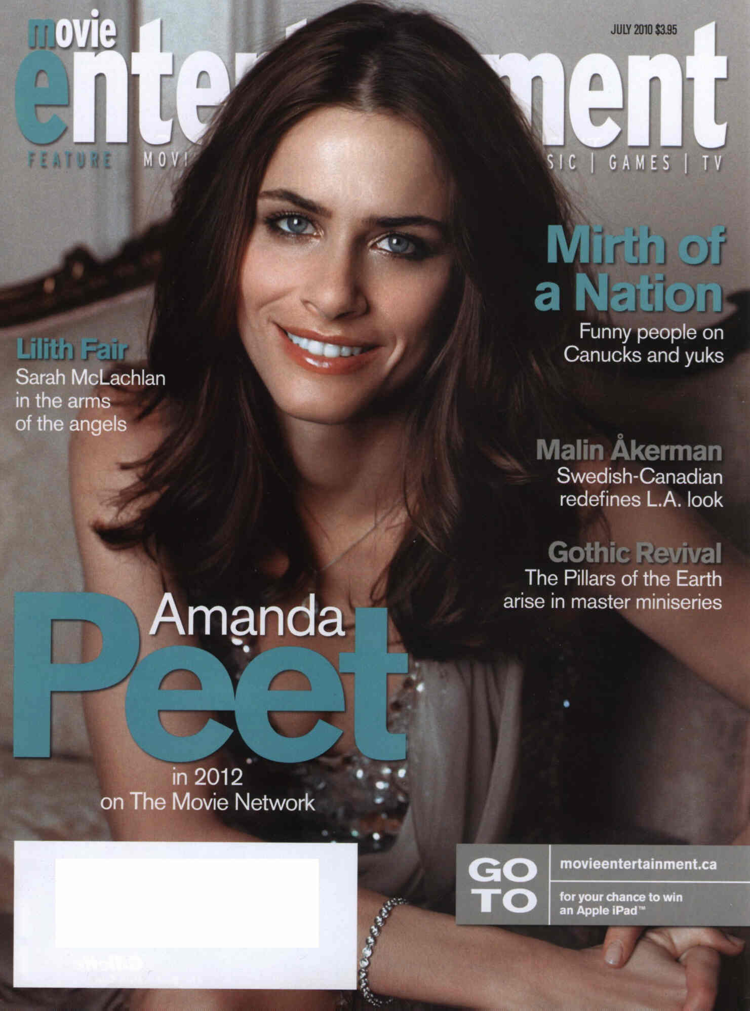 MOVIE ENTERTAINMENT magazine side cover July 2010
