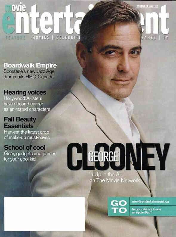 MOVIE ENTERTAINMENT magazine side cover September 2010
