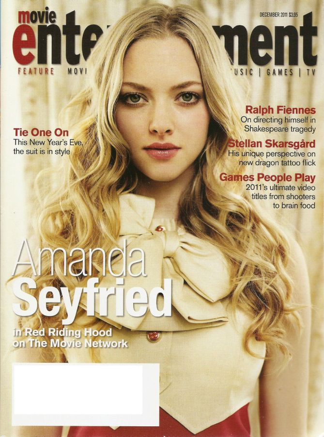 MOVIE ENTERTAINMENT magazine side cover December 2011