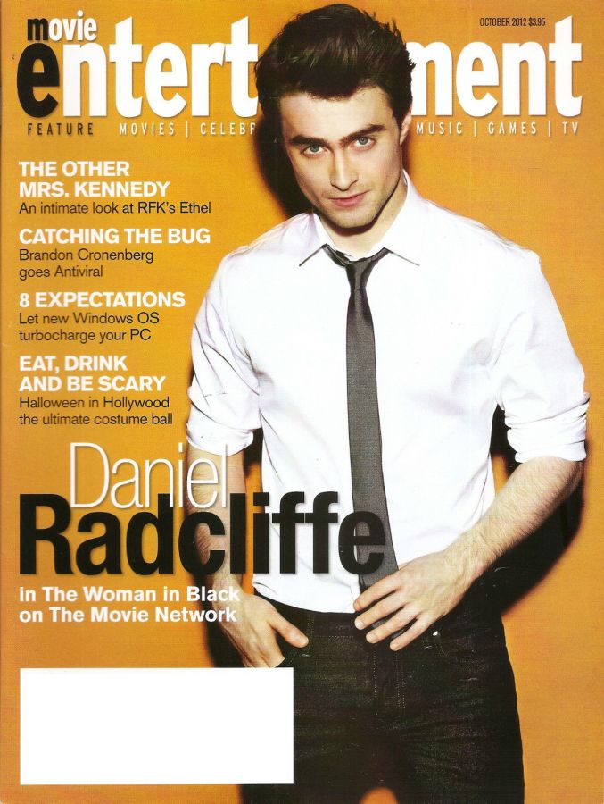MOVIE ENTERTAINMENT magazine side cover October 2012