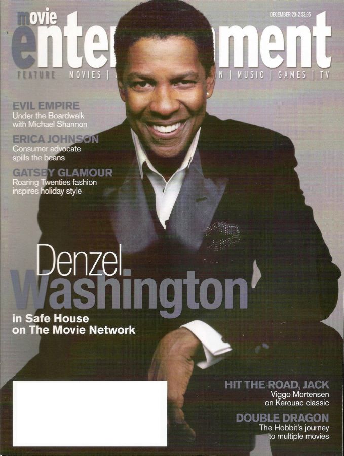 MOVIE ENTERTAINMENT magazine side cover December 2012