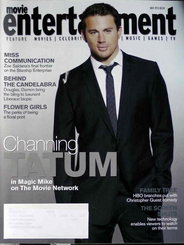 MOVIE ENTERTAINMENT magazine side cover May 2013