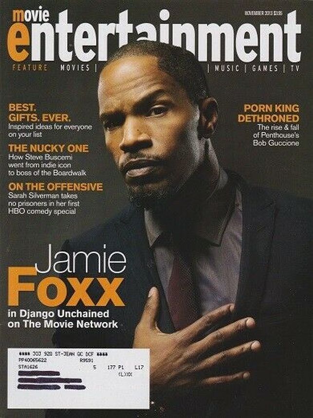 MOVIE ENTERTAINMENT magazine side cover November 2013