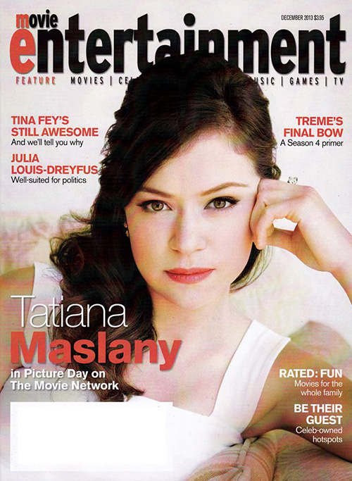 MOVIE ENTERTAINMENT magazine side cover December 2013
