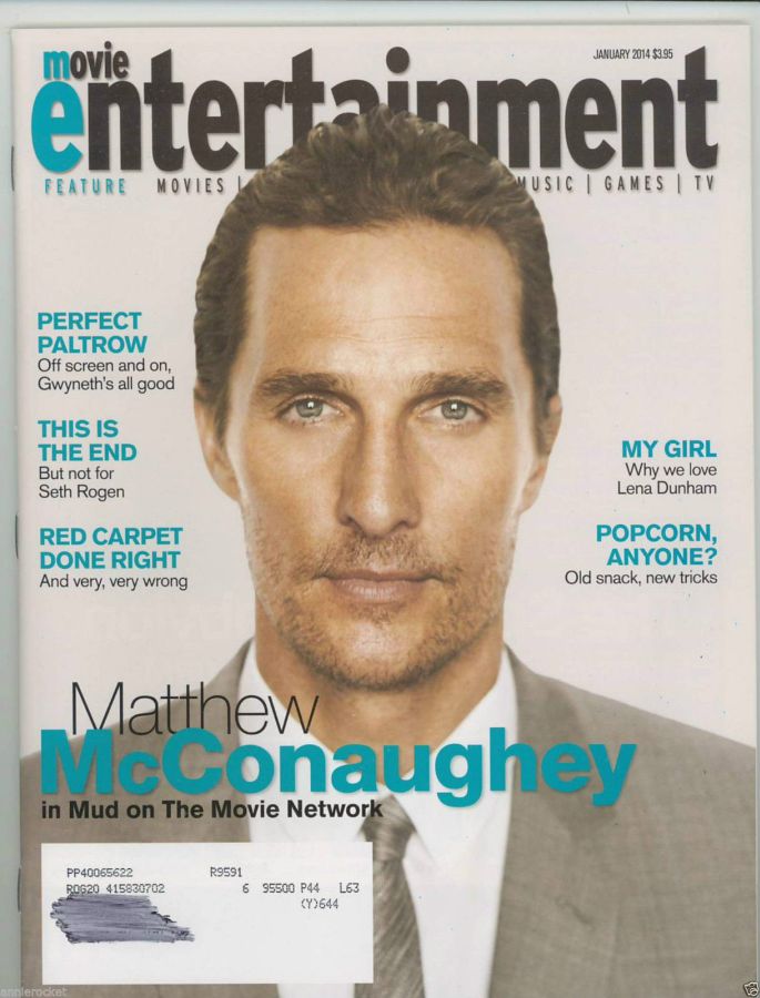MOVIE ENTERTAINMENT magazine side cover January 2014