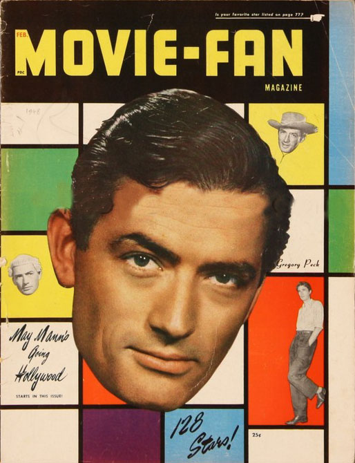 MOVIE FAN magazine side cover February 1948