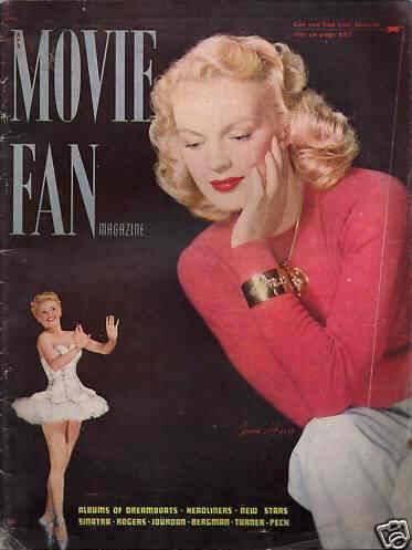 MOVIE FAN magazine side cover  Vol 3 March/April 1949