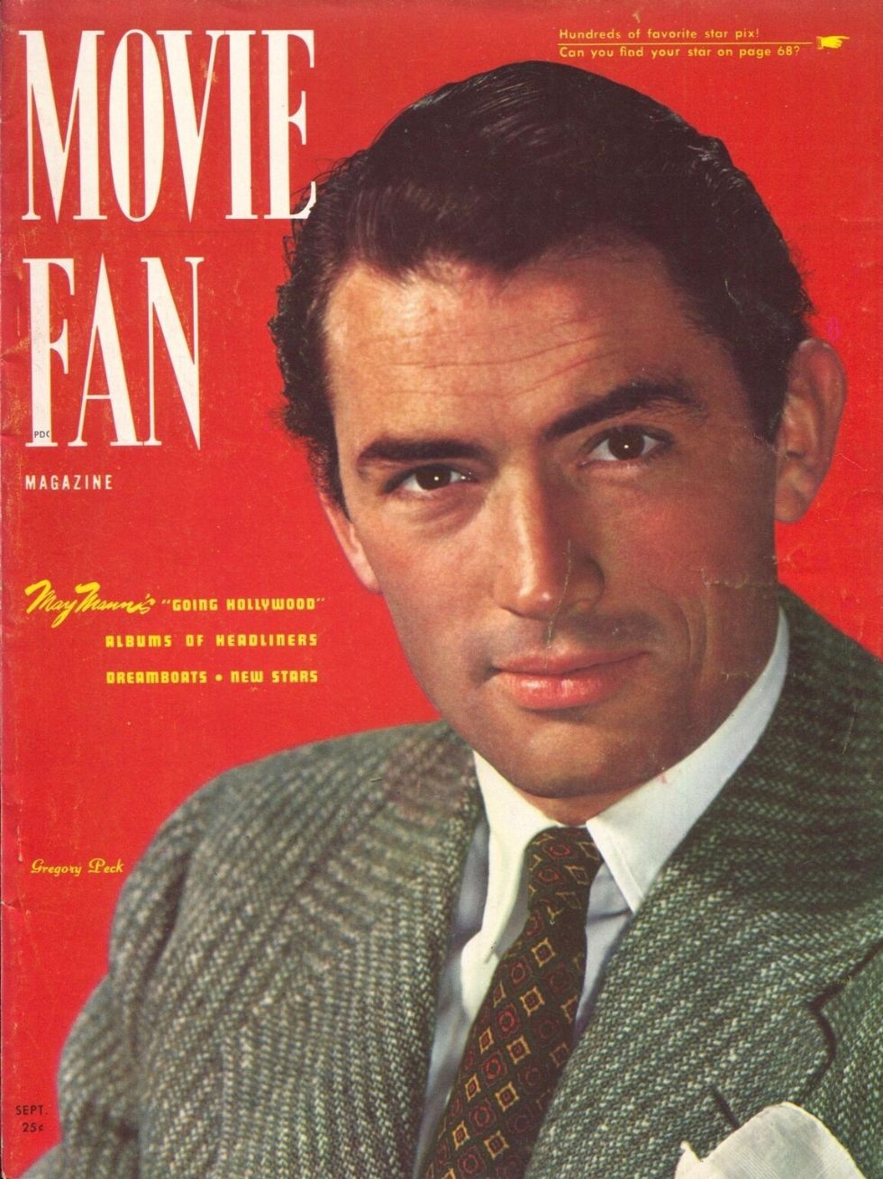 MOVIE FAN magazine side cover  Vol 4 No  1 September/October 1949