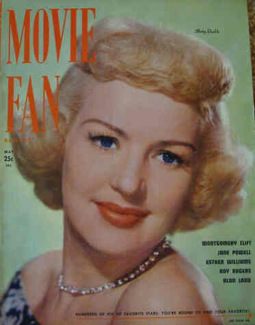 MOVIE FAN magazine side cover May/June 1950