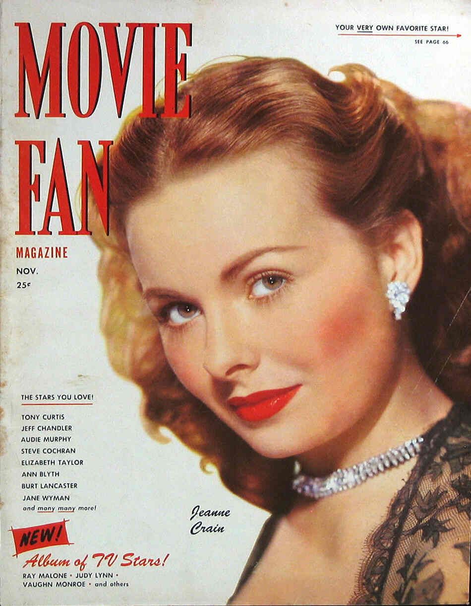 MOVIE FAN magazine side cover  Vol 6 # 2 November/December 1951