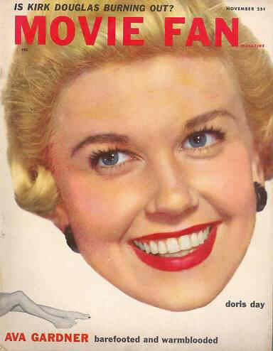 MOVIE FAN magazine side cover  Vol 7 # 2 November 1952