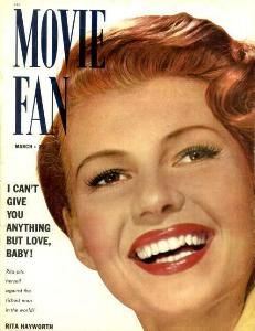 MOVIE FAN magazine side cover  Vol 7 # 6 March 1953