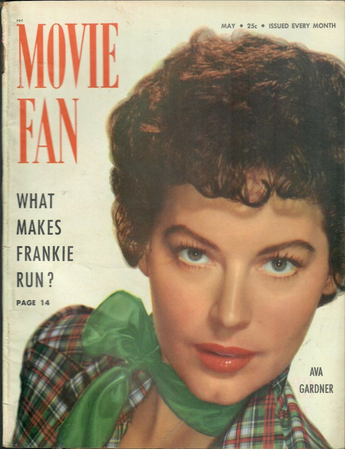 MOVIE FAN magazine side cover  Vol 8 # 2 May 1953