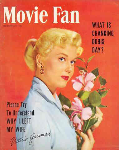 MOVIE FAN magazine side cover November 1953