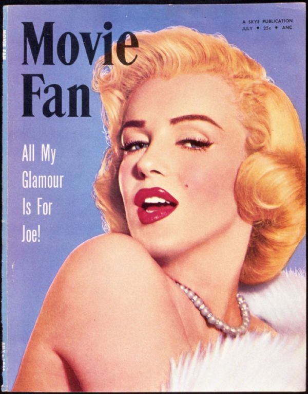MOVIE FAN magazine side cover  Vol 9 # 4 July/August 1954