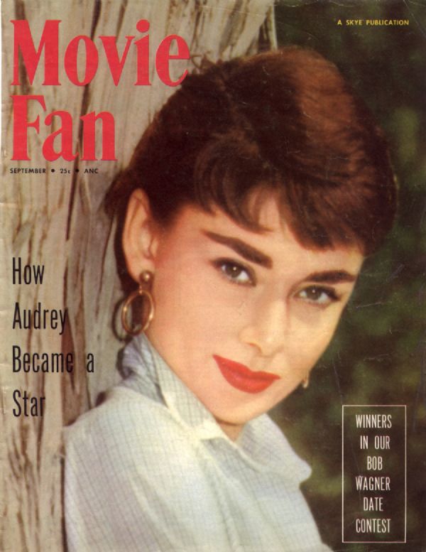 MOVIE FAN magazine side cover  Vol 9 # 5 September/October 1954