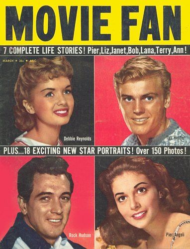 MOVIE FAN magazine side cover  Vol 10 # 1 March 1955