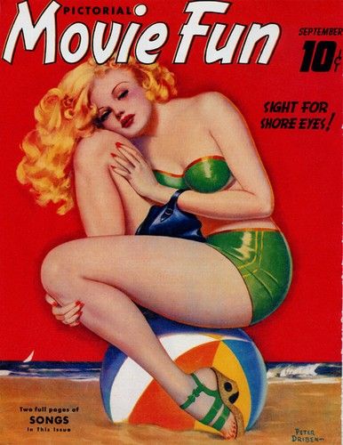 PICTORIAL MOVIE FUN magazine side cover  Vol 1 # 1 September 1940