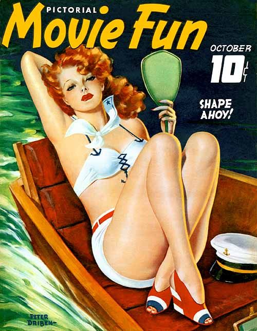 PICTORIAL MOVIE FUN magazine side cover  Vol 1 # 2 October 1940