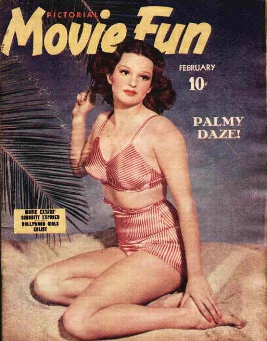PICTORIAL MOVIE FUN magazine side cover  Vol 1 # 3 February 1941