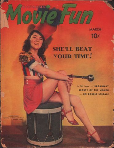 PICTORIAL MOVIE FUN magazine side cover  Vol 1 # 4 March 1941