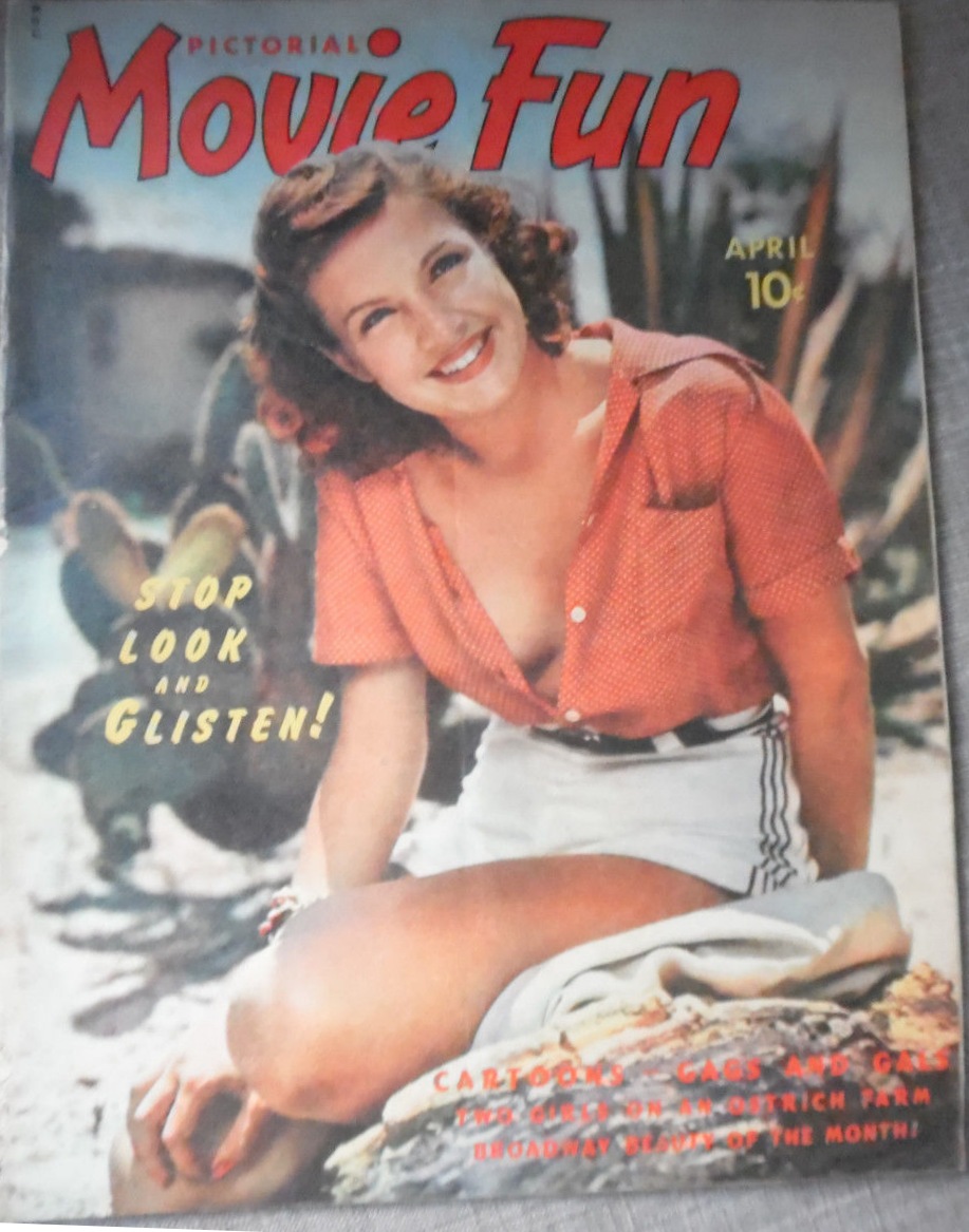 PICTORIAL MOVIE FUN magazine side cover  Vol 1 # 5 April 1941