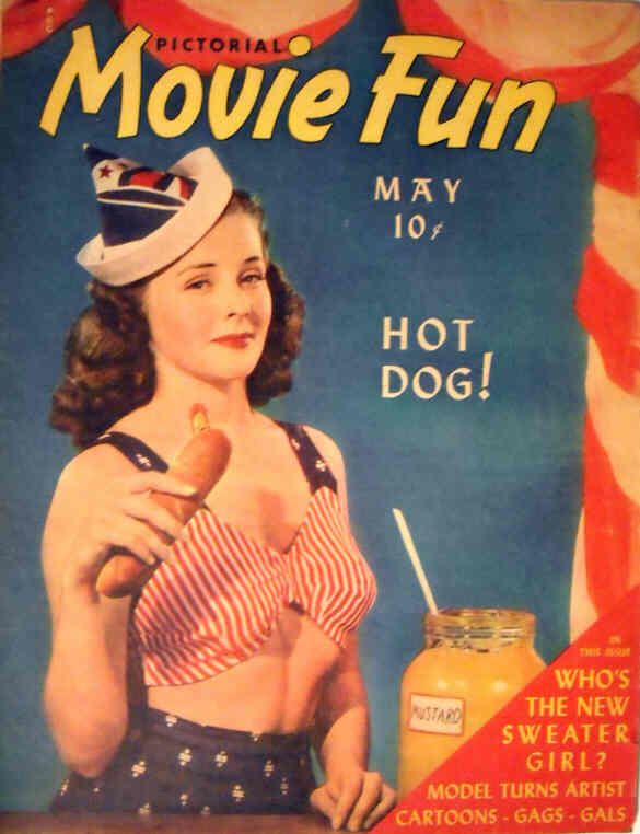 PICTORIAL MOVIE FUN magazine side cover  Vol 1 # 6 May 1941