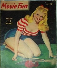 PICTORIAL MOVIE FUN magazine side cover  Vol 1 # 8 July 1941