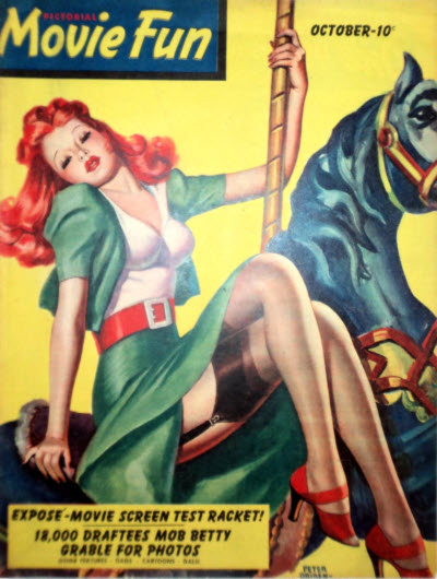 PICTORIAL MOVIE FUN magazine side cover  Vol 1 # 10 October 1941