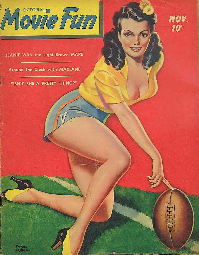 PICTORIAL MOVIE FUN magazine side cover  Vol 1 # 11 November 1941