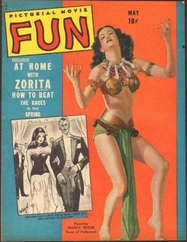 PICTORIAL MOVIE FUN magazine side cover  Vol 2 # 3 May 1942