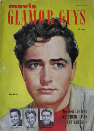 MOVIE GLAMOR GUYS magazine side cover  1949