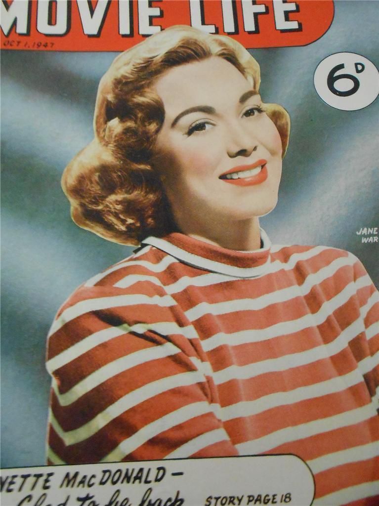 MOVIE LIFE (Au) magazine side cover 1 October 1947