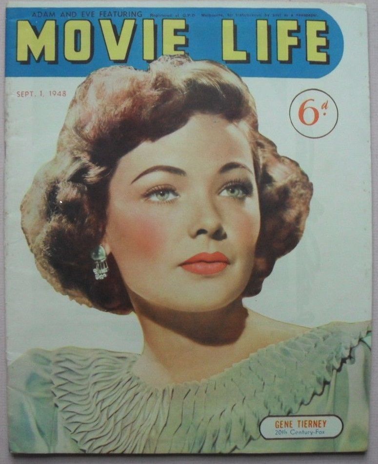 MOVIE LIFE (Au) magazine side cover 1 September 1948