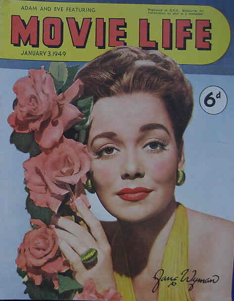 MOVIE LIFE (Au) magazine side cover 3 January 1949
