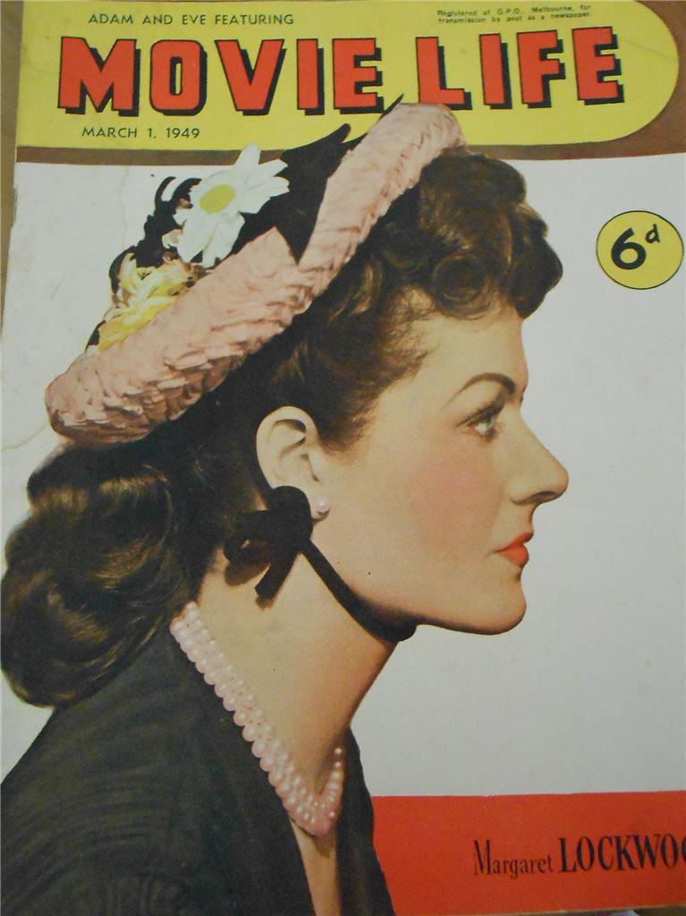 MOVIE LIFE (Au) magazine side cover 1 March 1949