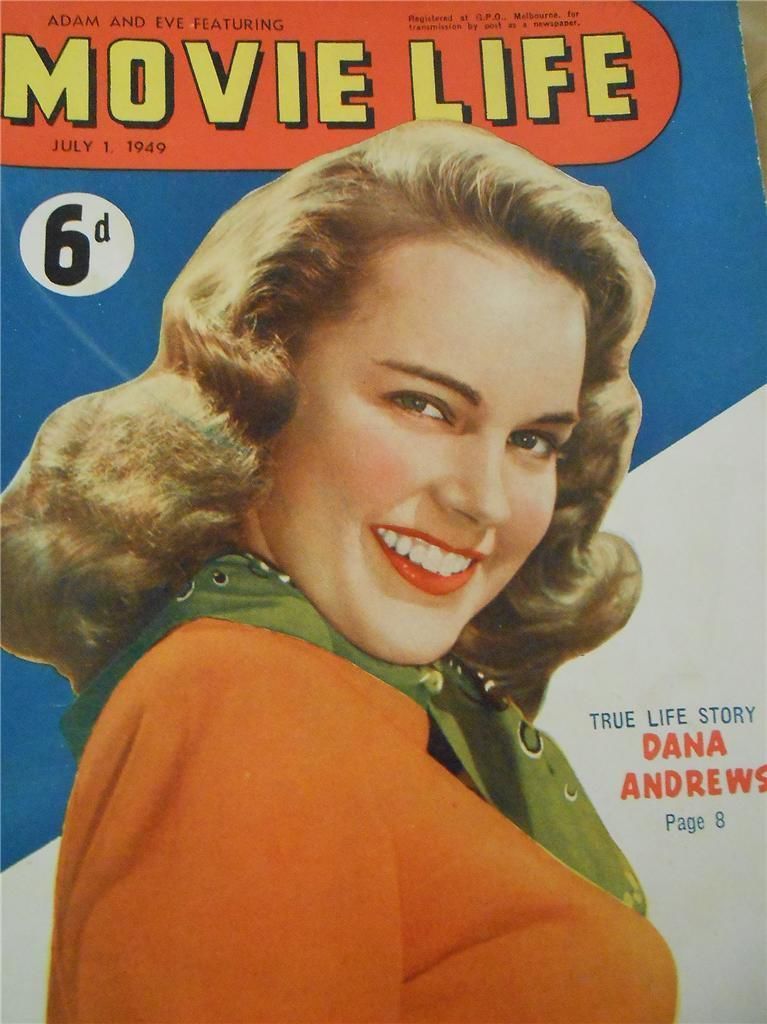 MOVIE LIFE (Au) magazine side cover 1 July 1949