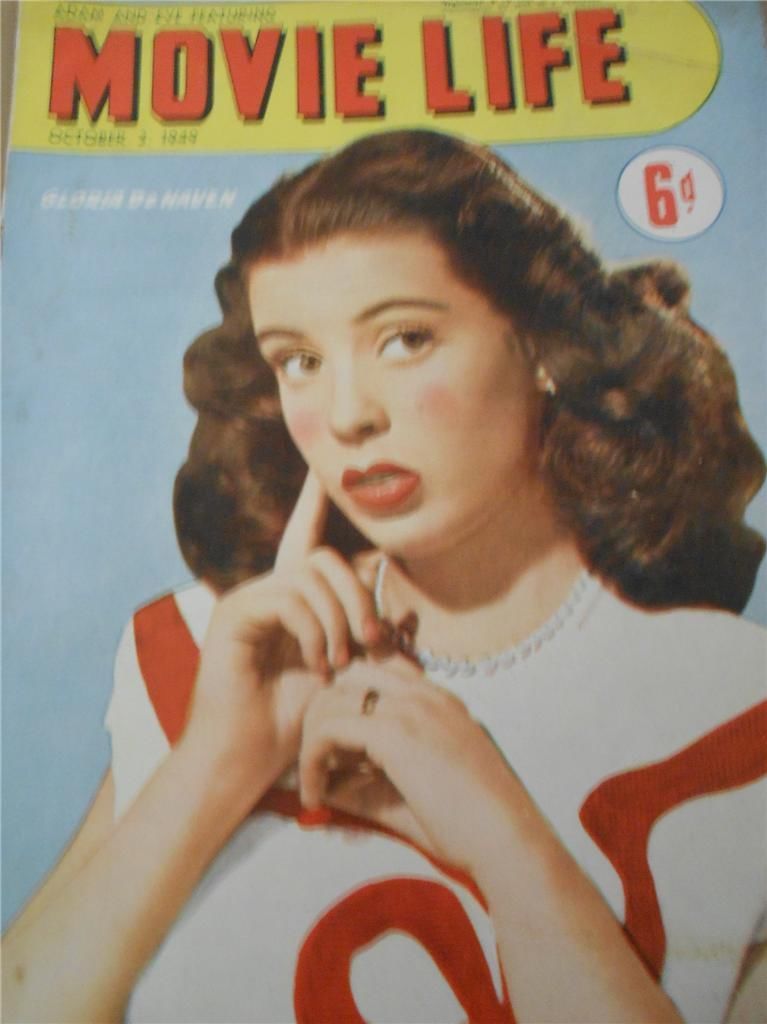 MOVIE LIFE (Au) magazine side cover 3 October 1949