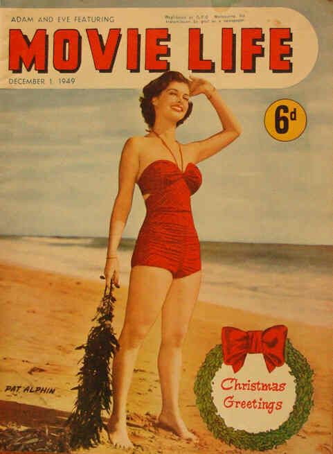 MOVIE LIFE (Au) magazine side cover December 1949