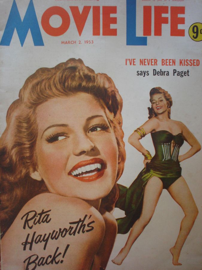 MOVIE LIFE (Au) magazine side cover 2 March 1953