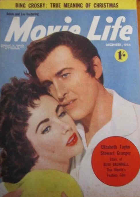 MOVIE LIFE (Au) magazine side cover December 1954